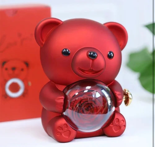 High Quality Romantic Lovely Teddy Bear Jewelry Box